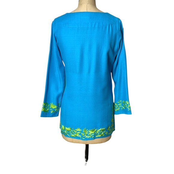 Womens tunic top with embroidery by Gretchen Scott Designs Size XS/S - Picture 3 of 5